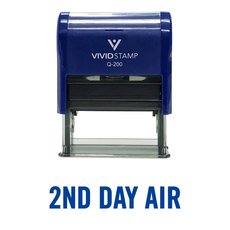 2nd Day Air Self Inking Rubber Stamp