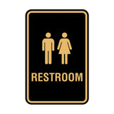 Portrait Round Unisex Restroom Sign