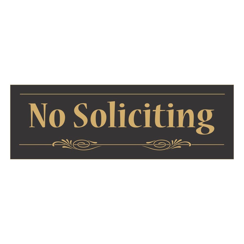 Decorative No Soliciting Sign