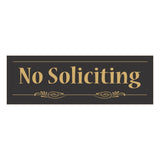 Decorative No Soliciting Sign