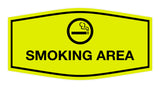 Signs ByLITA Fancy Smoking Area Sign