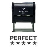 Perfect (5 Stars) Teacher Self Inking Rubber Stamp