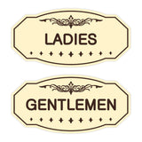 Victorian Ladies And Gents Sign Set