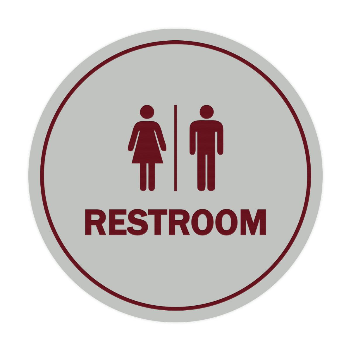 Signs ByLITA Circle All Gender Restroom Sign