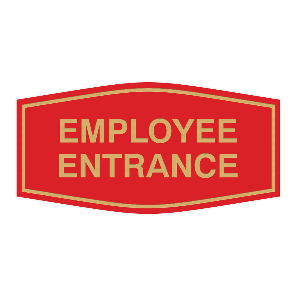 Fancy Add. Sign Fancy Employee Entrance Sign – Pacific Sign and Stamp