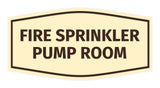 Signs ByLITA Fancy Fire Sprinkler Pump Room Sign with Adhesive Tape, Mounts On Any Surface, Weather Resistant, Indoor/Outdoor Use