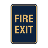 Portrait Round Fire Exit Sign