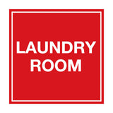 Red Signs ByLITA Square Laundry Room Sign