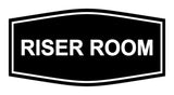 Black Signs ByLITA Fancy Riser Room Sign