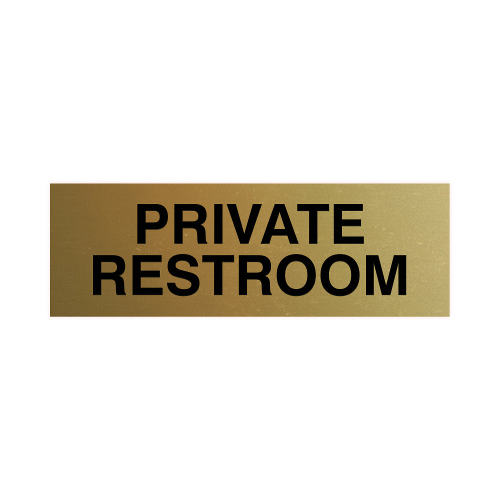 Basic Private Restroom Door / Wall Sign