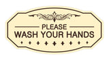 Victorian Please Wash Your Hands Sign