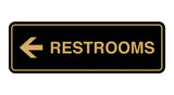 Signs ByLITA Standard RESTROOM (LEFT ARROW) Sign