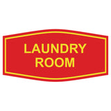 Red / Yellow Fancy Laundry Room Sign