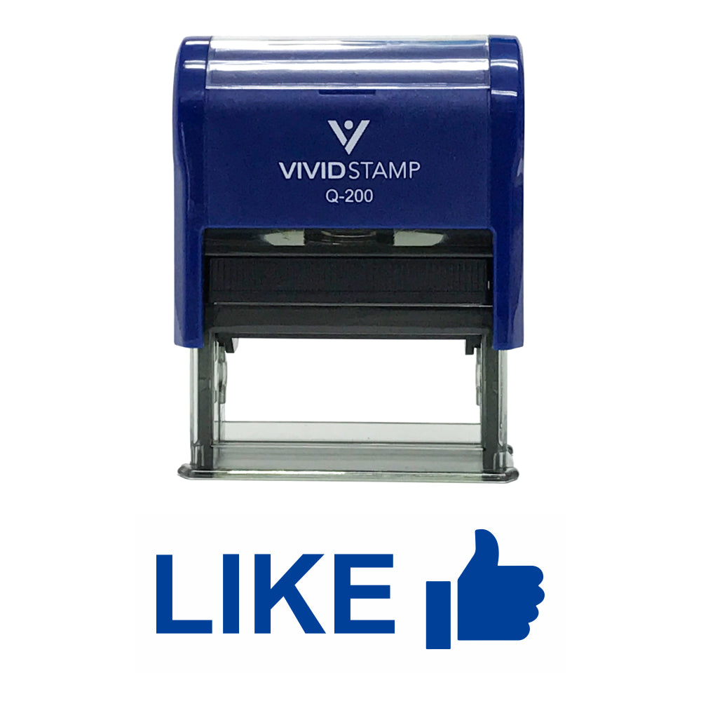LIKE (Thumbs Up) Self Inking Rubber Stamp