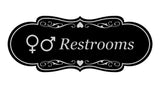 Designer Restrooms Gender Symbols Wall or Door Sign