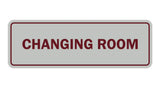 Light Grey / Burgundy Signs ByLITA Standard Changing Room Sign
