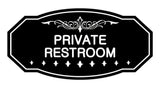 Victorian Private Restroom Sign
