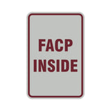 Portrait Round Facp Inside Sign