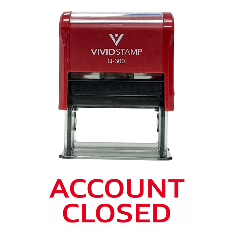 Account Closed Self Inking Rubber Stamp
