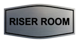  Brushed Silver Signs ByLITA Fancy Riser Room Sign
