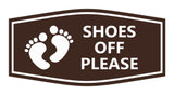 Signs ByLITA Fancy Shoes Off Please Remove Sign