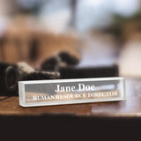 Frosted Acrylic Desk Sign