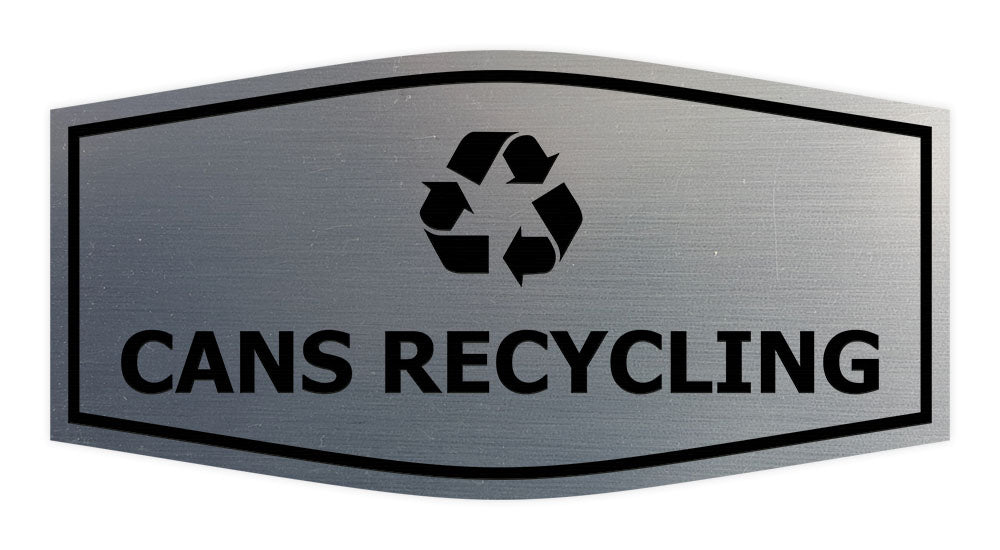 Cans Recycling Sign