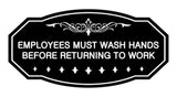 Victorian Employees Must Wash Hands Before Returning To Work Sign