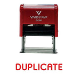Duplicate Self-Inking Office Rubber Stamp