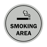 Signs ByLITA Circle Smoking Area Sign