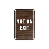 Portrait Round Not An Exit Sign