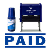 Paid Self Inking Rubber Stamp Combo With Refill