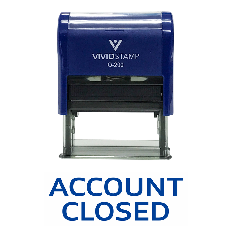 Account Closed Self Inking Rubber Stamp