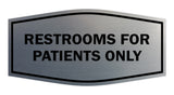 Signs ByLITA Fancy Restrooms For Patients Only Sign