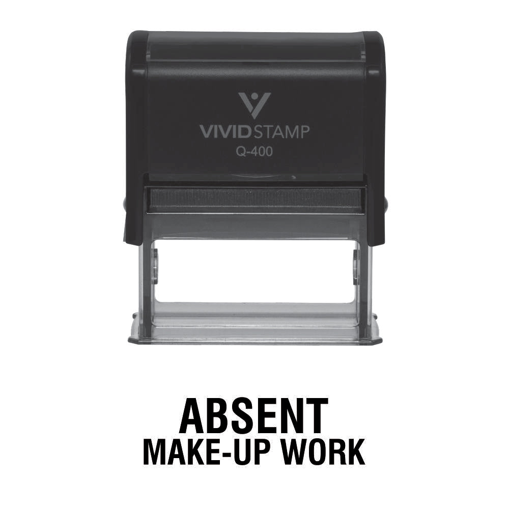 Absent Make-Up Work Teacher Self Inking Rubber Stamp
