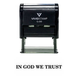 In God We Trust Self Inking Rubber Stamp