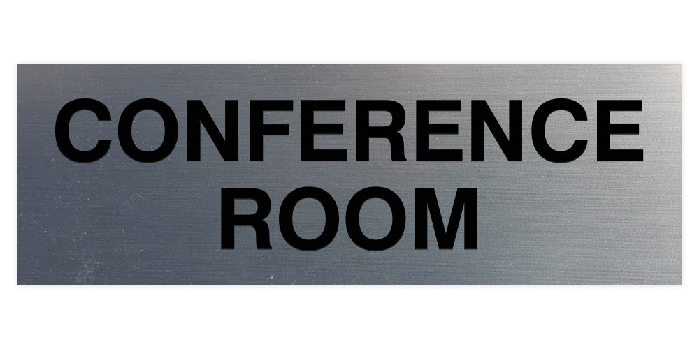 Brushed Silver Standard Conference Sign