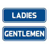Standard Ladies Gentlemen Restroom Sign Set