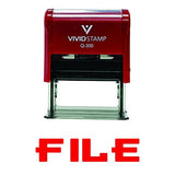 File Self-Inking Office Rubber Stamp