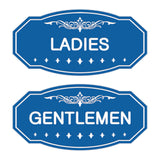 Victorian Ladies And Gents Sign Set