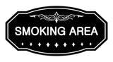 Victorian Smoking Area Sign