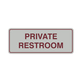 Signs ByLITA Standard Private Restroom Sign