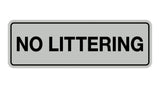 Signs ByLITA Standard No Littering Sign