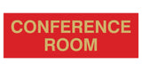 Red / Gold Standard Conference Sign