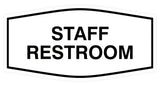 Signs ByLITA Fancy Staff Restroom Sign