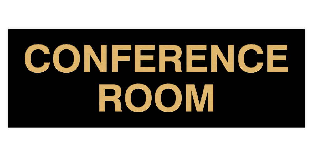 Black / Gold Standard Conference Sign