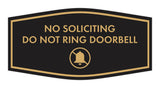 Fancy No Soliciting Do Not Ring Doorbell Wall or Door Sign