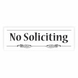 Decorative No Soliciting Sign