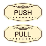 Victorian Push Pull Sign Set
