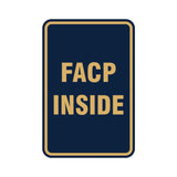 Portrait Round Facp Inside Sign